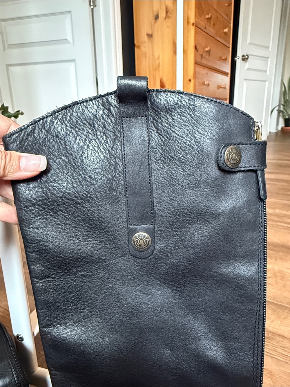 Sam Edelman Black Leather Tall Riding Boots - Picture 4 of 6